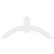 Ekena Millwork Archdale Architectural Grade PVC Gable Bracket, 60"W x 25"H x 2"D x 6"F, 10/12 Pitch GBP060X25X0206ARC00 - alternate 2